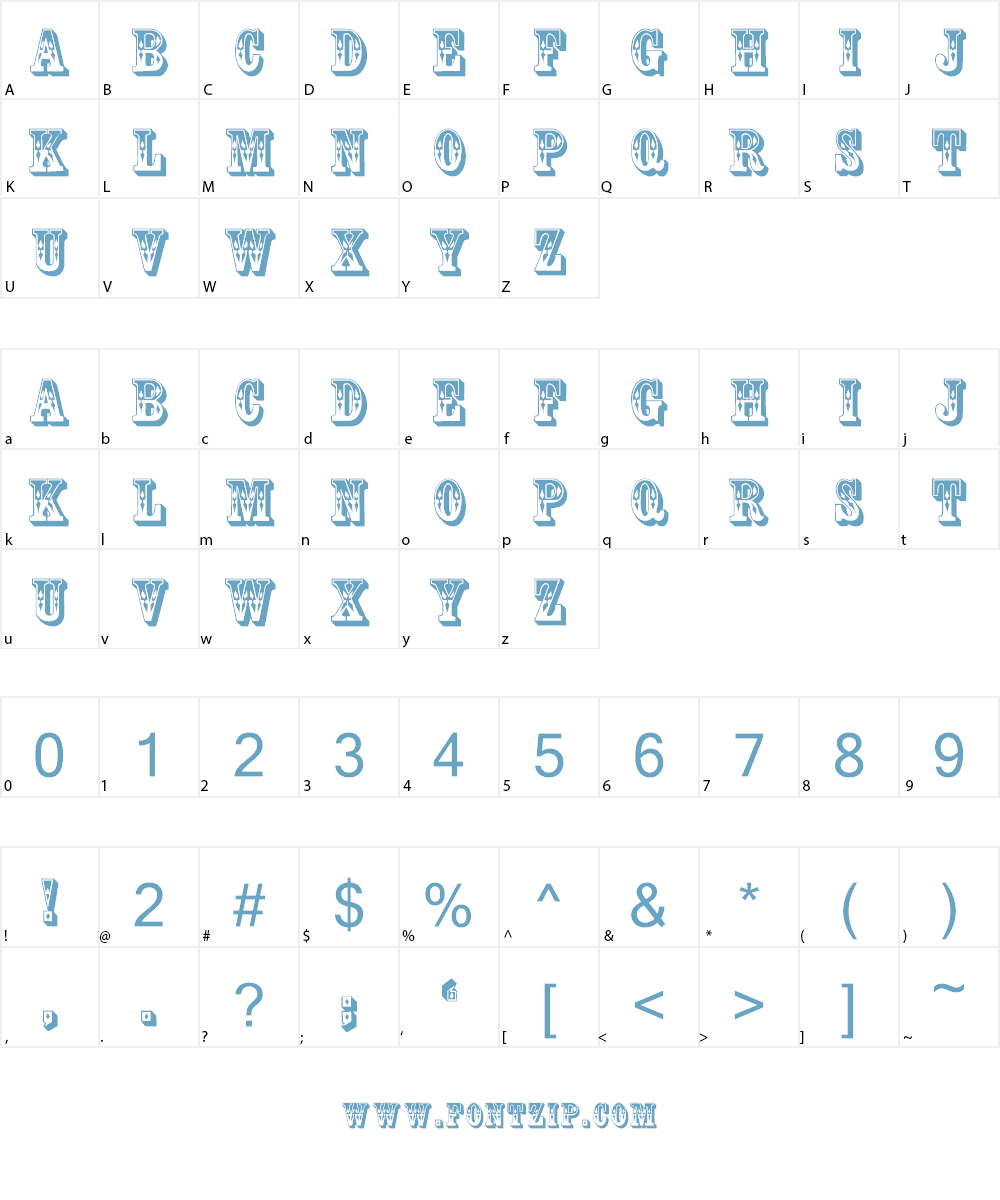Coffee Tin Font Character